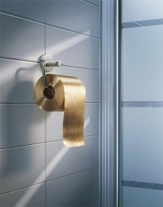 золотая туалетная бумага